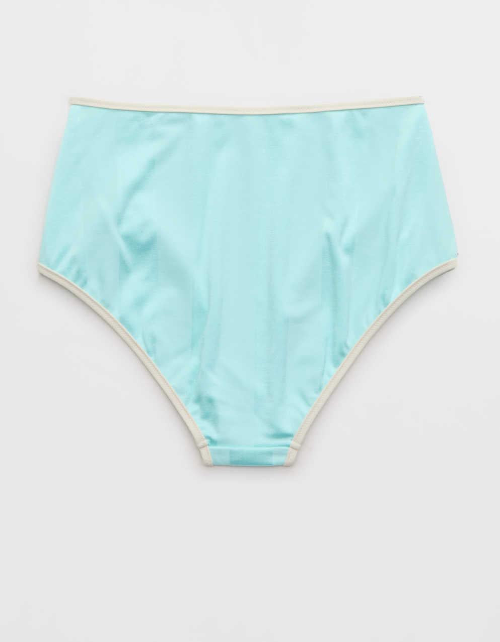 Aerie 하이 웨이스트 샤인 비키니 하의