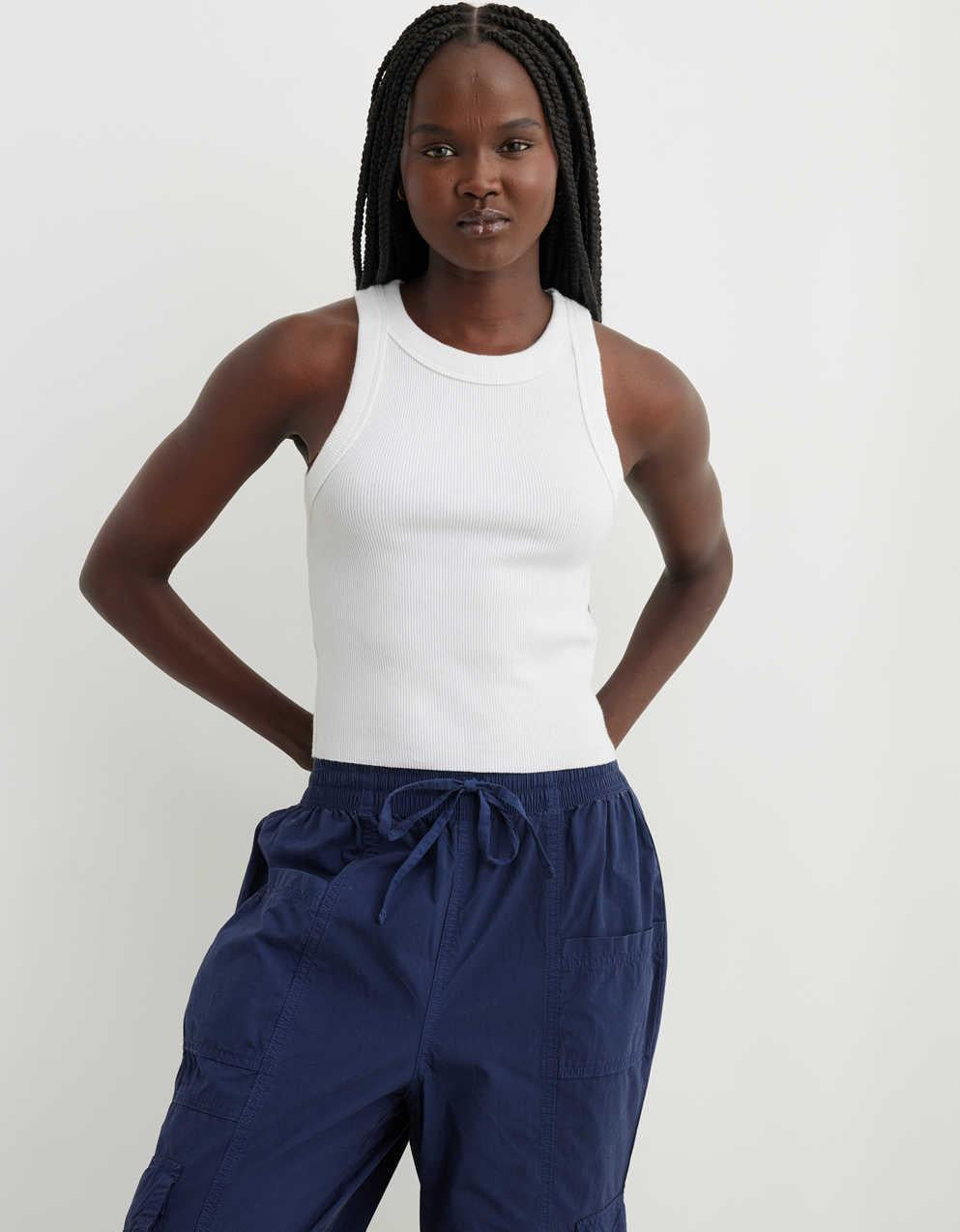 Aerie 프리 스피릿 골지 탱크탑