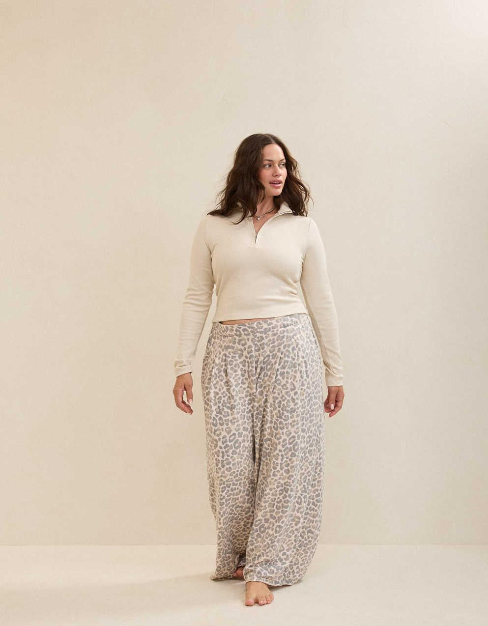 Aerie 긴소매 쿼터 지퍼 티셔츠