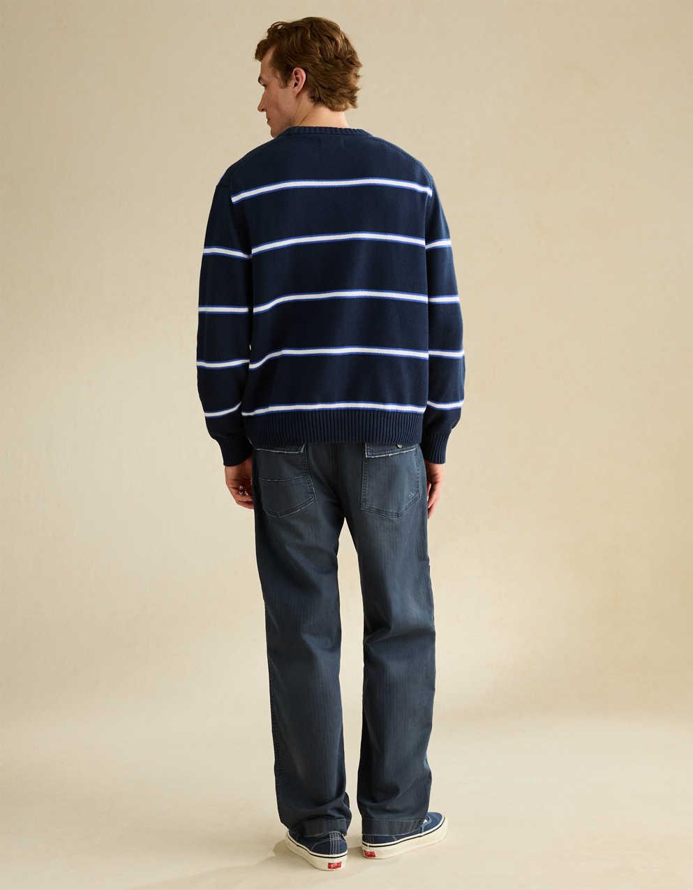 AE Striped Crew Neck Sweater