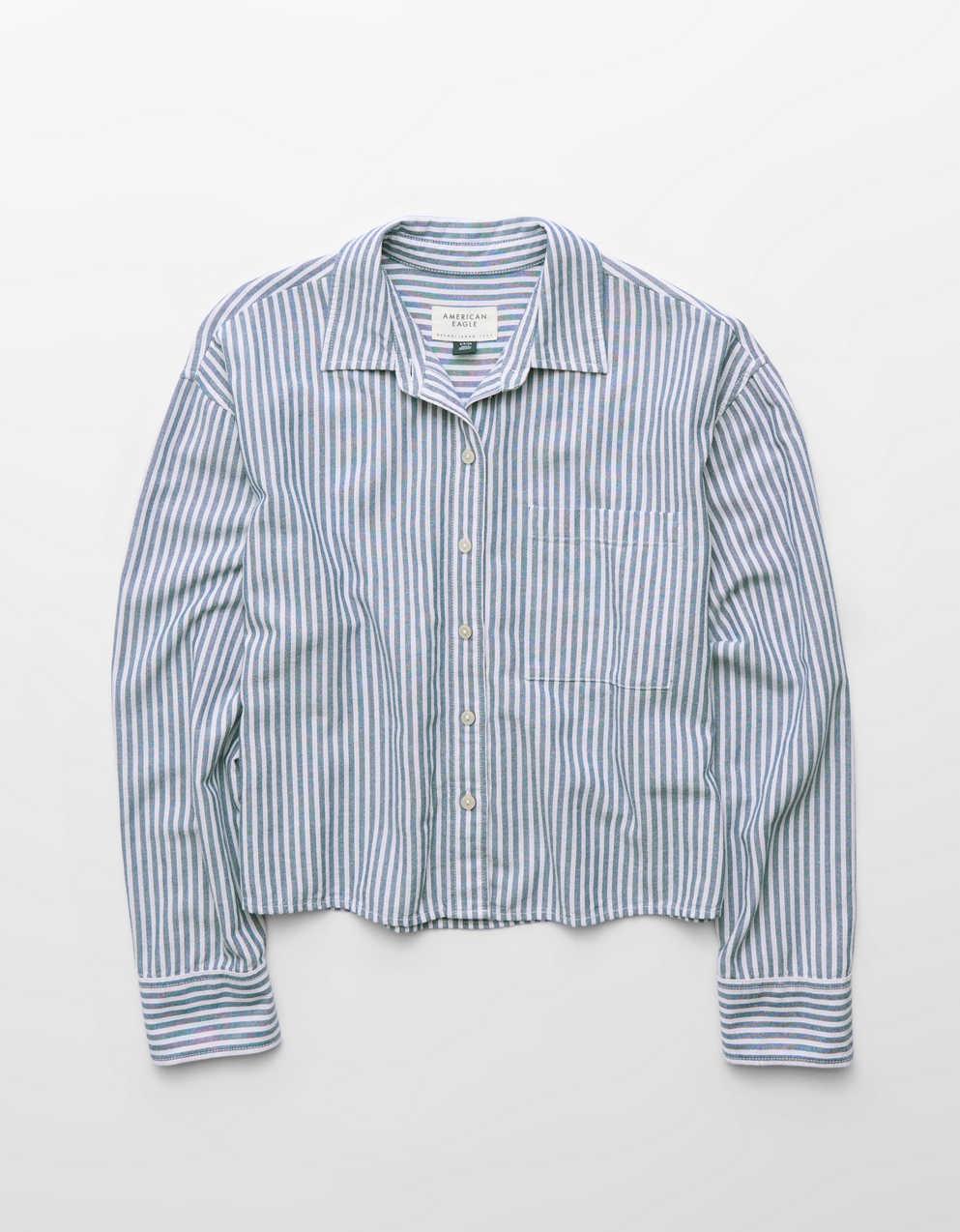 AE Cropped Button Up Shirt