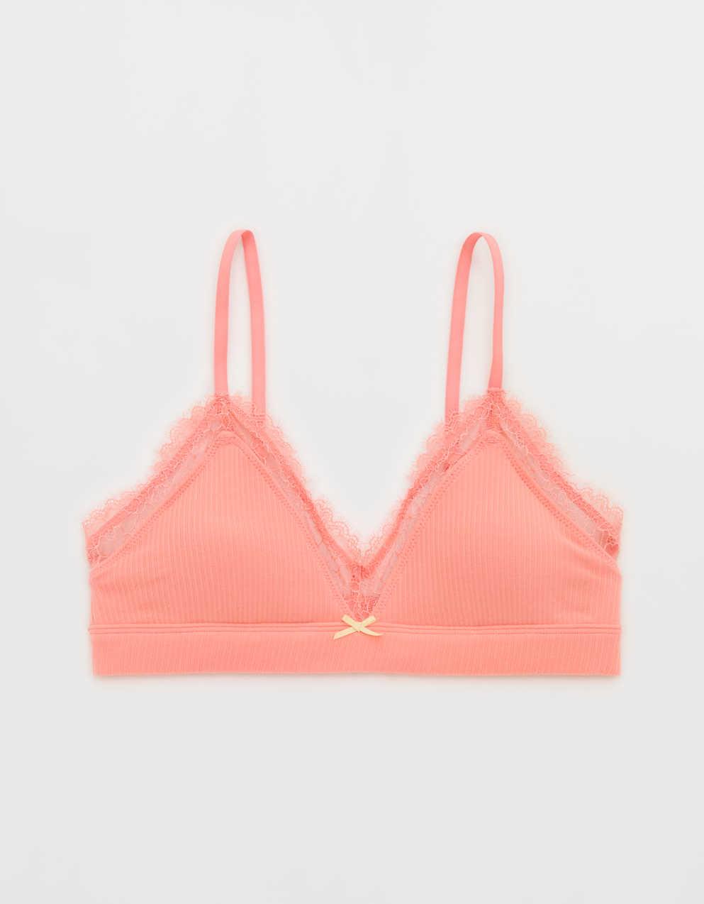 Superchill Cotton Rib Padded Triangle Bralette