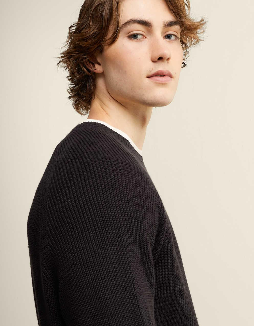 AE Shaker Stitch Sweater
