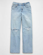 AE Strigid Ripped High-Waisted Stovepipe Jean