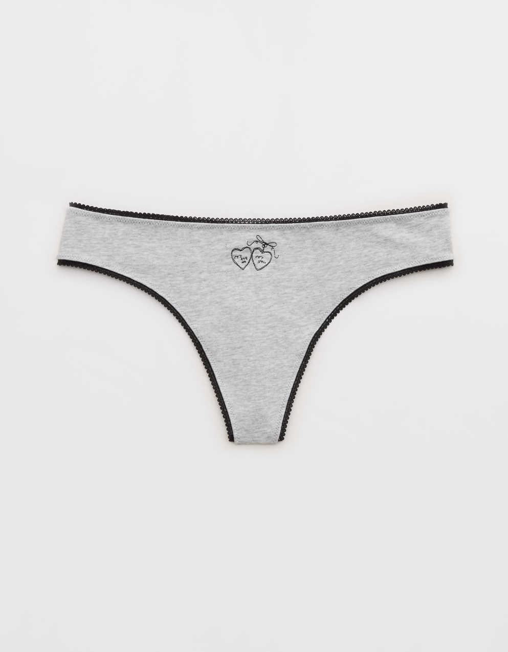 Superchill Cotton Picot Thong Underwear