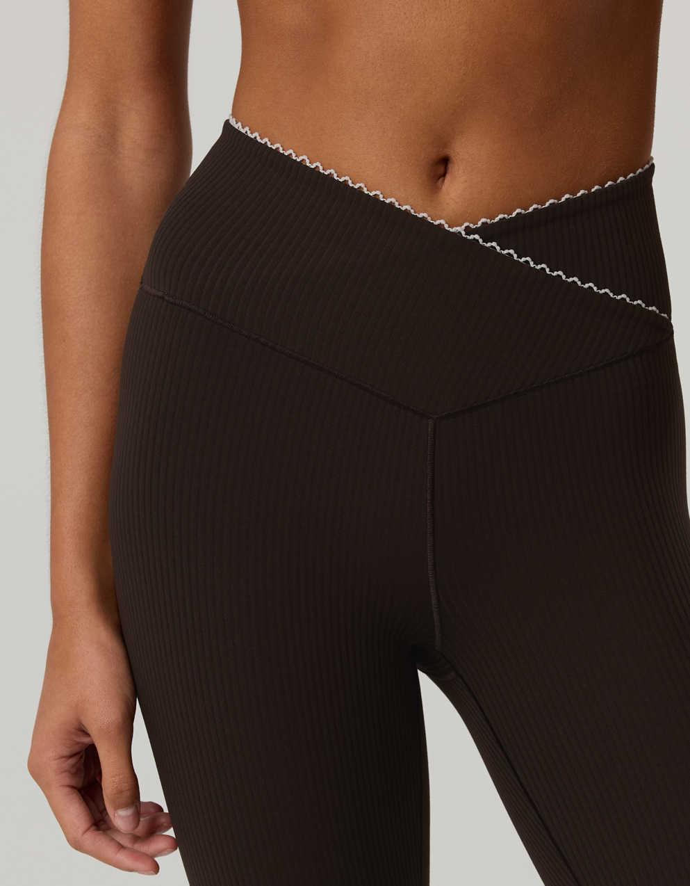 OFFLINE By Aerie Real Me XTRA Ribbed Picot Trim Crossover Legging