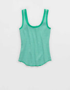 Aerie 리브드 스쿱넥 탱크탑