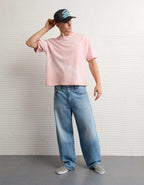AE 박시핏 스웨이드 저지 티셔츠