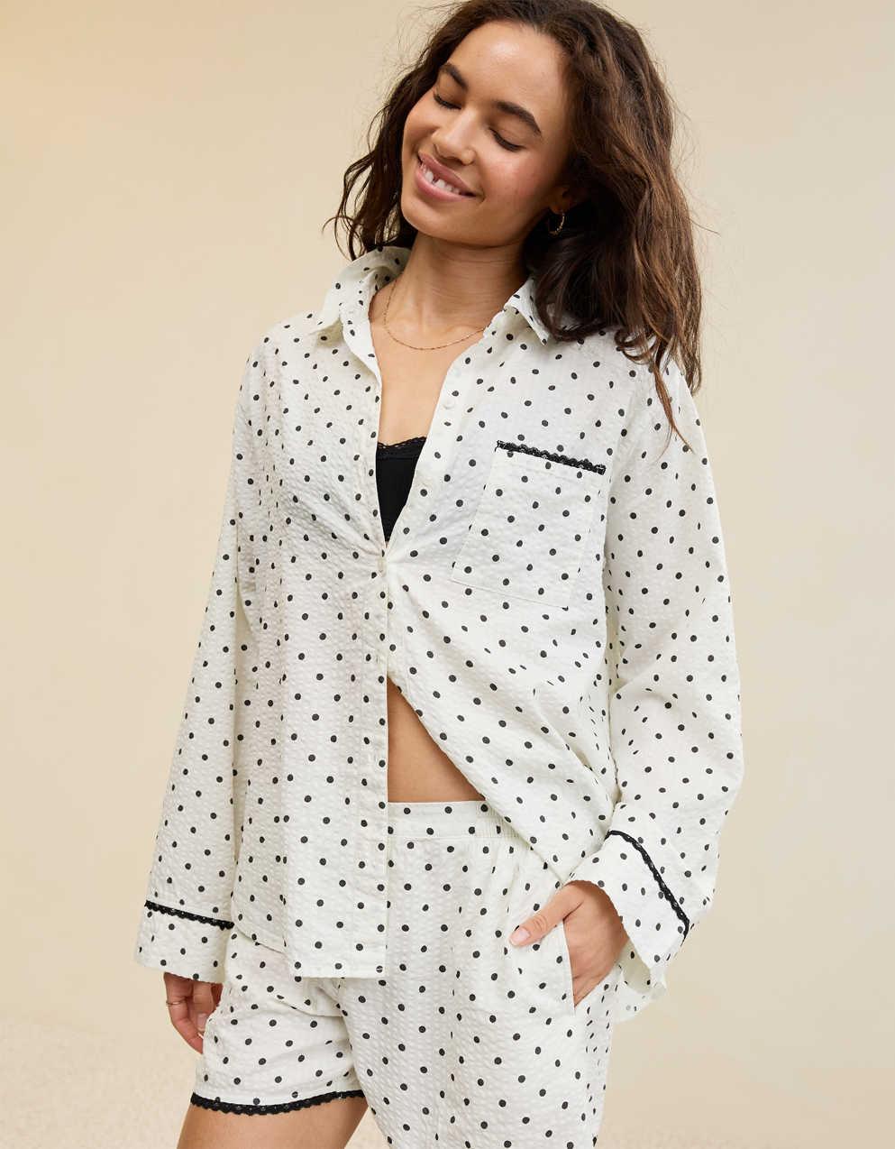 Aerie 시어서커 파자마 셔츠