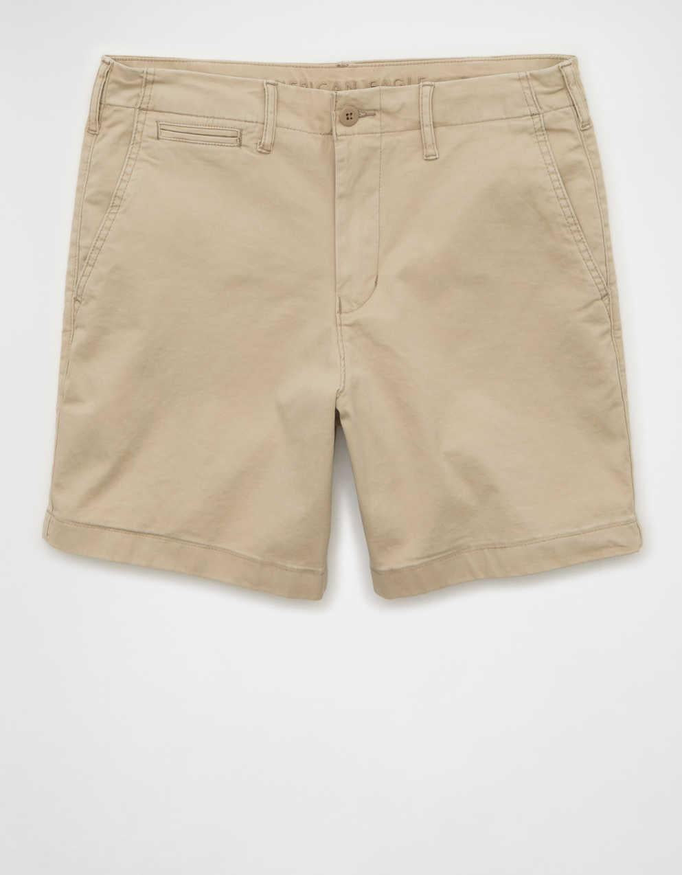 AE 7" Flex Lived-In Khaki Short
