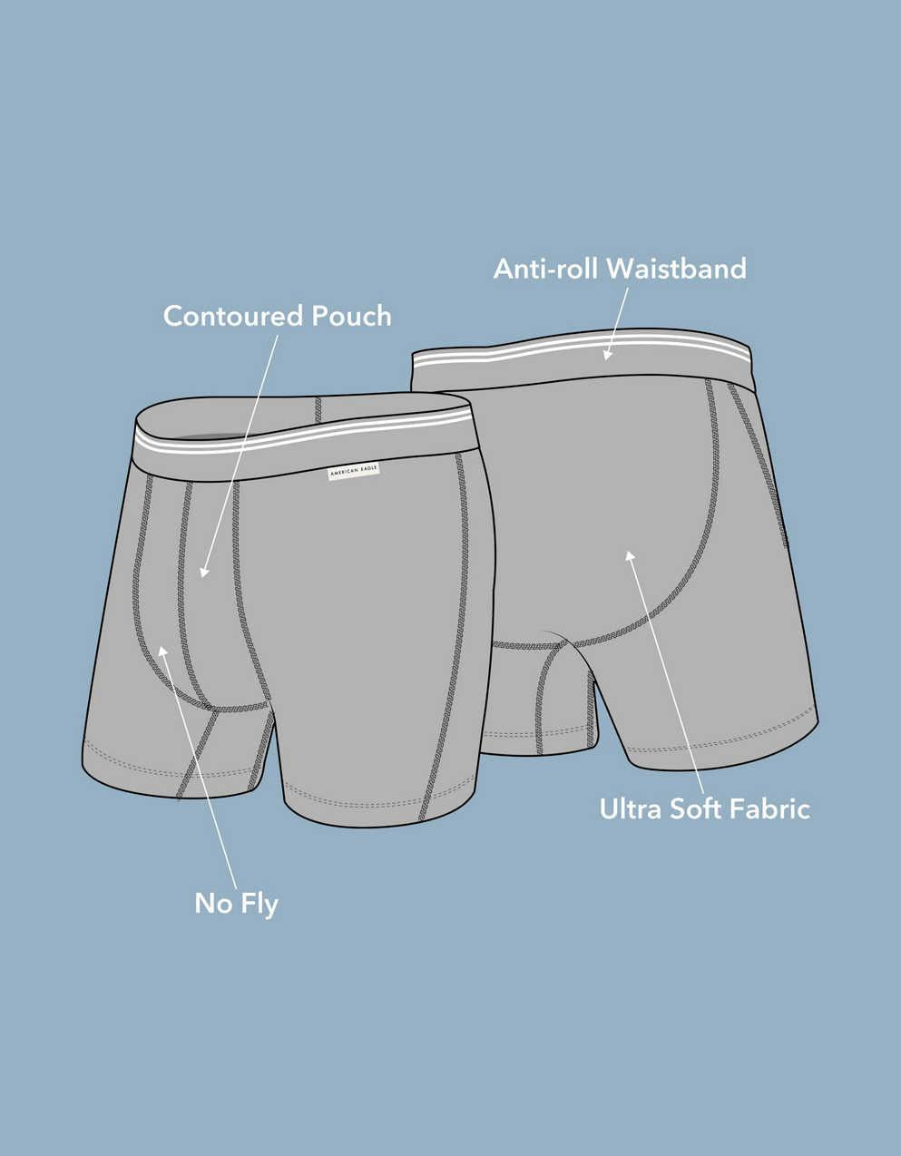 AEO 남성용 6인치 울트라 소프트 복서 브리프