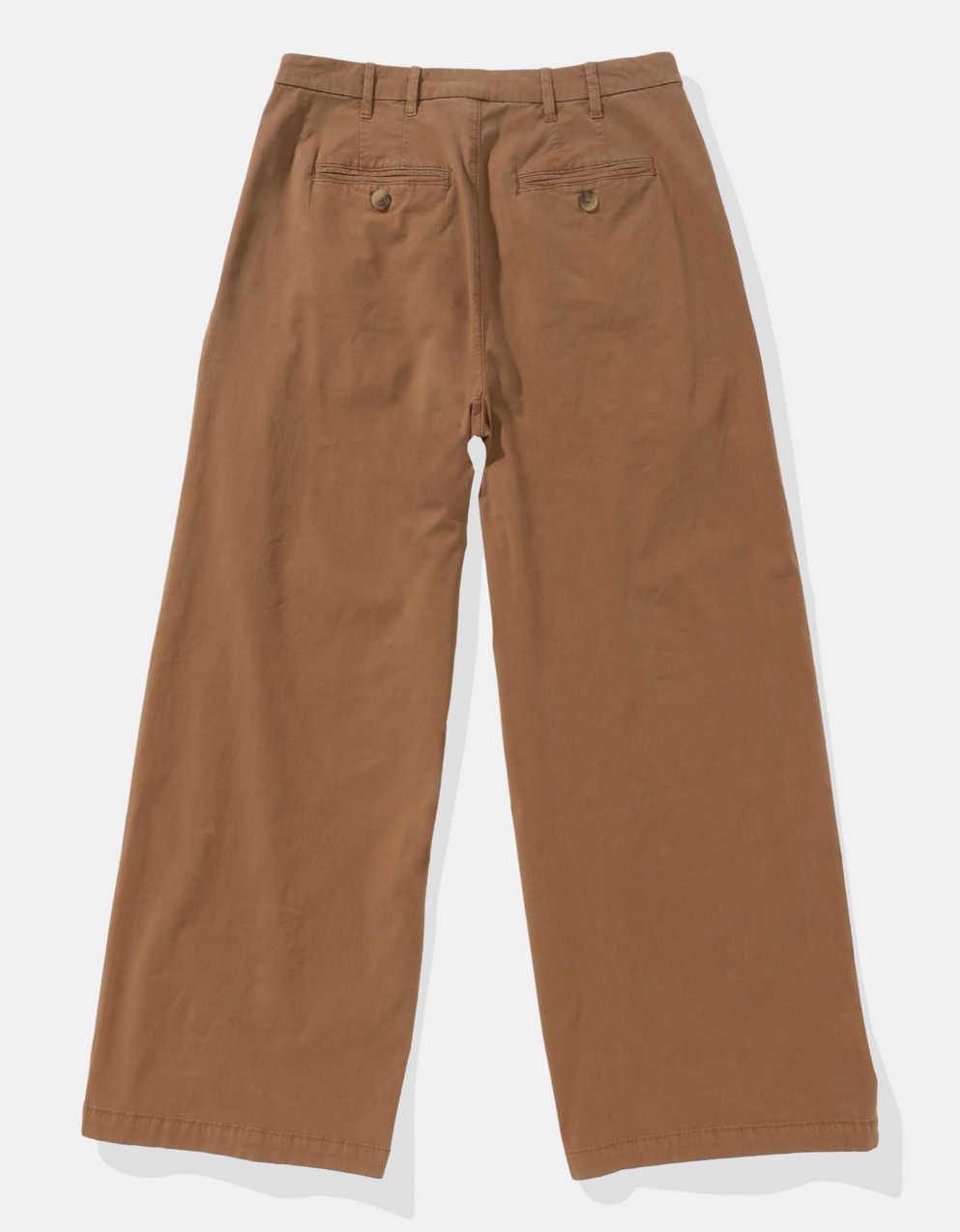 AE Stretch Super High-Waisted Ultra Wide-Leg Ankle Trouser