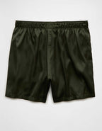 AEO Men's Solid Satin Pocket Boxer Short