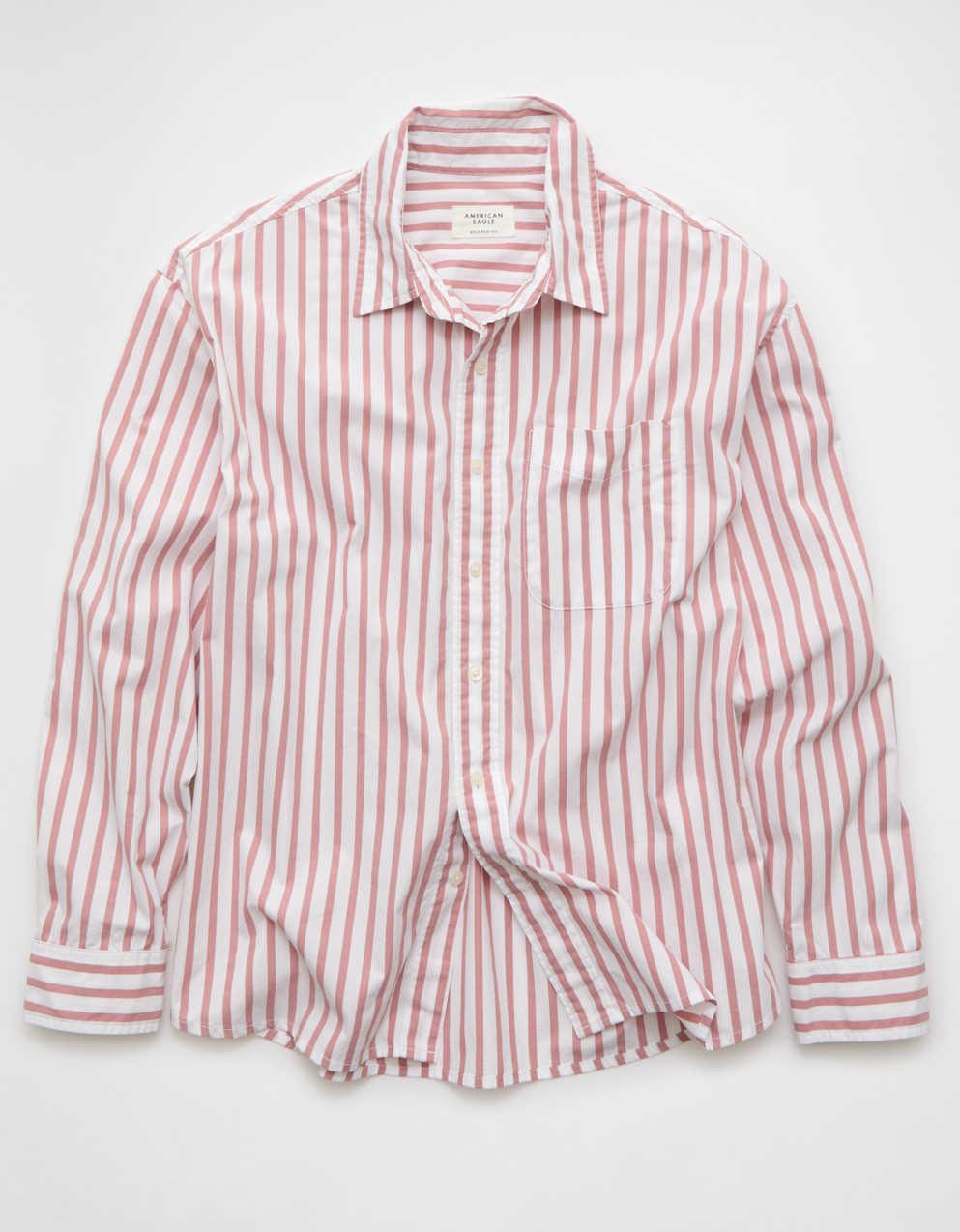 AE Everyday Relaxed Fit Poplin Button-Up Shirt