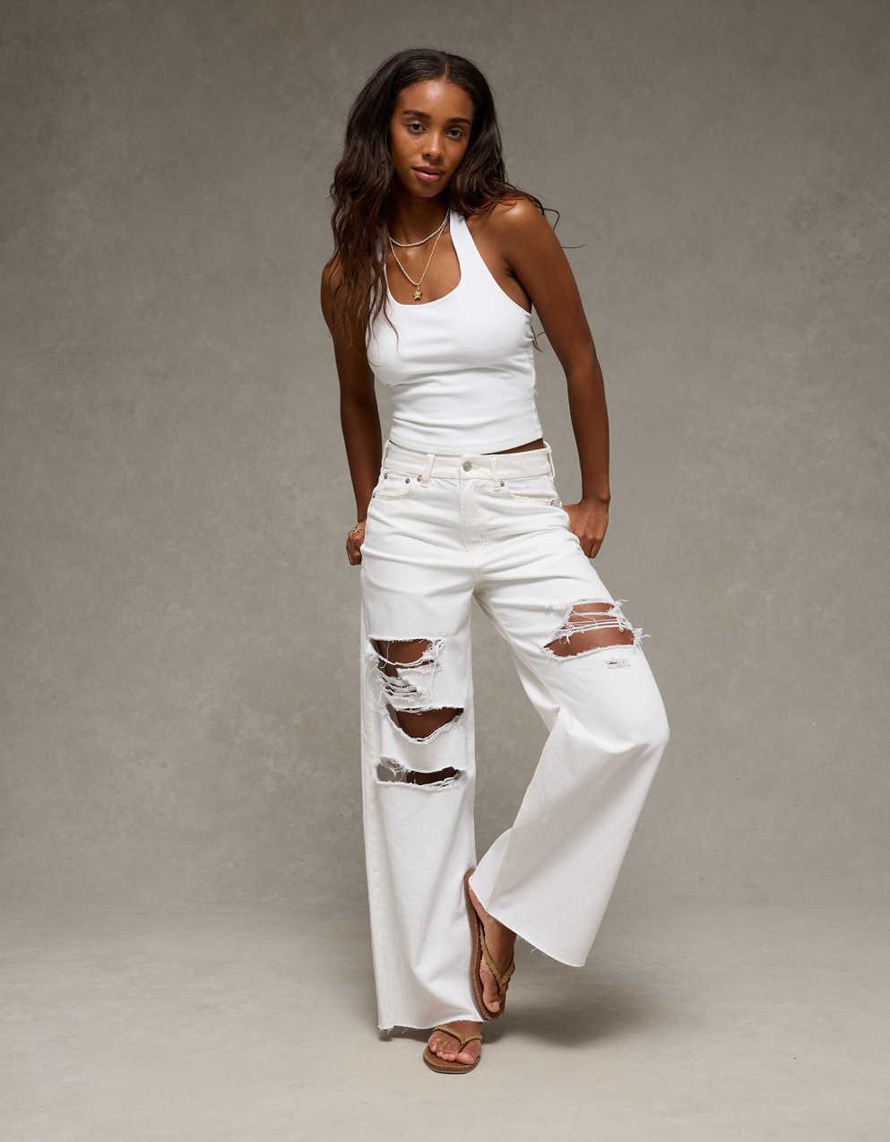 AE Curvy Super High-Waisted Baggy Wide-Leg Jean