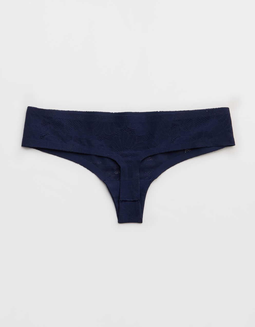 SMOOTHEZ No Show Lace Thong Underwear