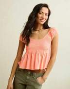 AE Sunchaser Babydoll Ruffle Tee