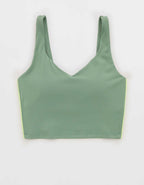 OFFLINE By Aerie Real Me Track Low Key Longline Sports Bra