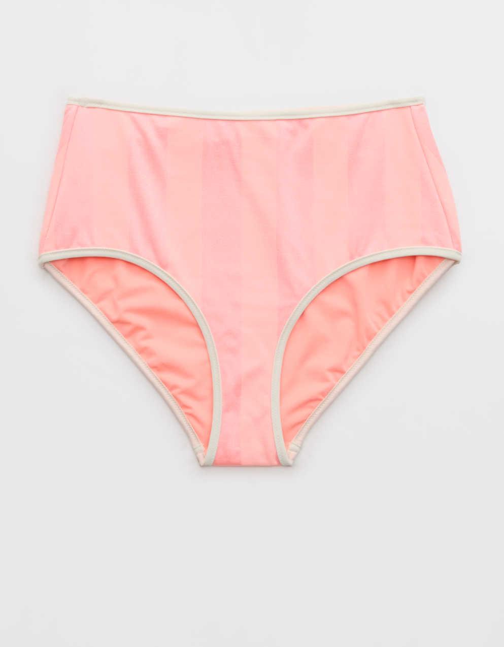Aerie 하이 웨이스트 샤인 비키니 하의