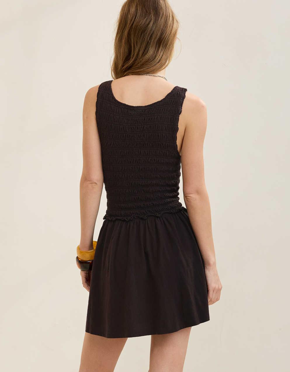 Aerie Happiest Smocked Mini Dress