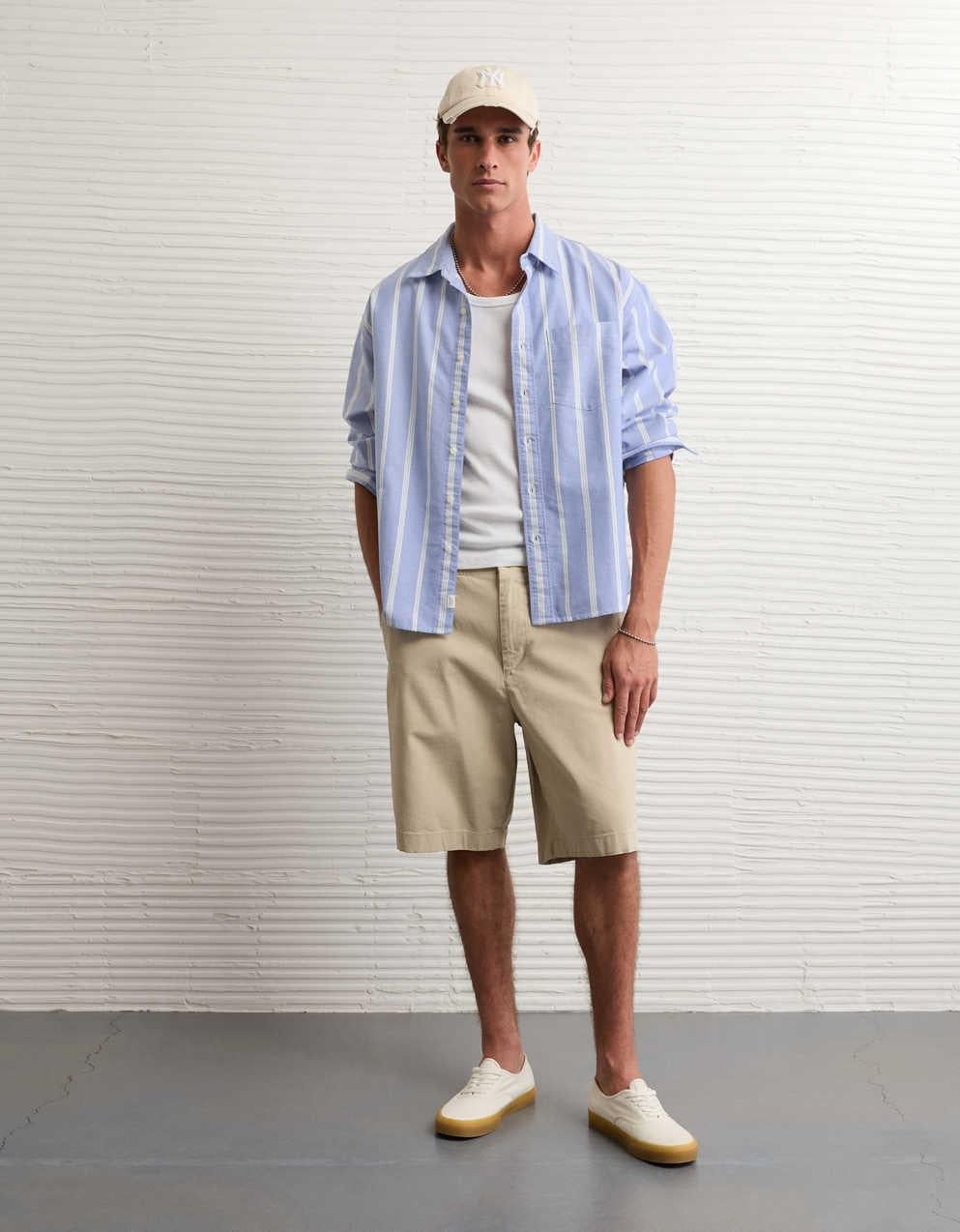 AE Relaxed Fit Oxford Button-Up Shirt