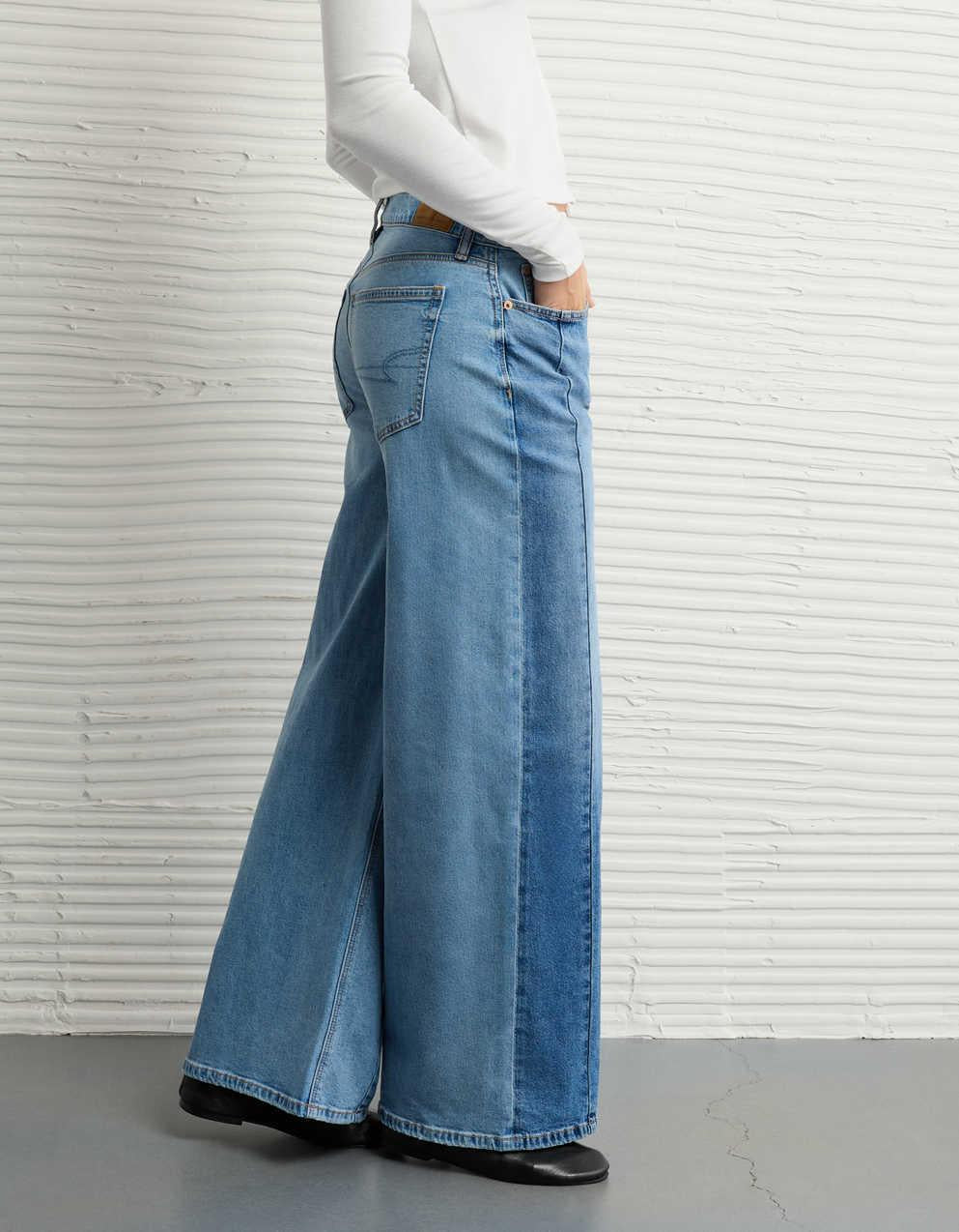 AE Dreamy Drape 스트레치 로우 라이즈 울트라 와이드 레그 진