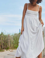 Aerie Gauzy Tie Back Maxi Dress