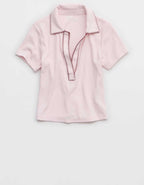 Aerie 크롭 폴로 티셔츠