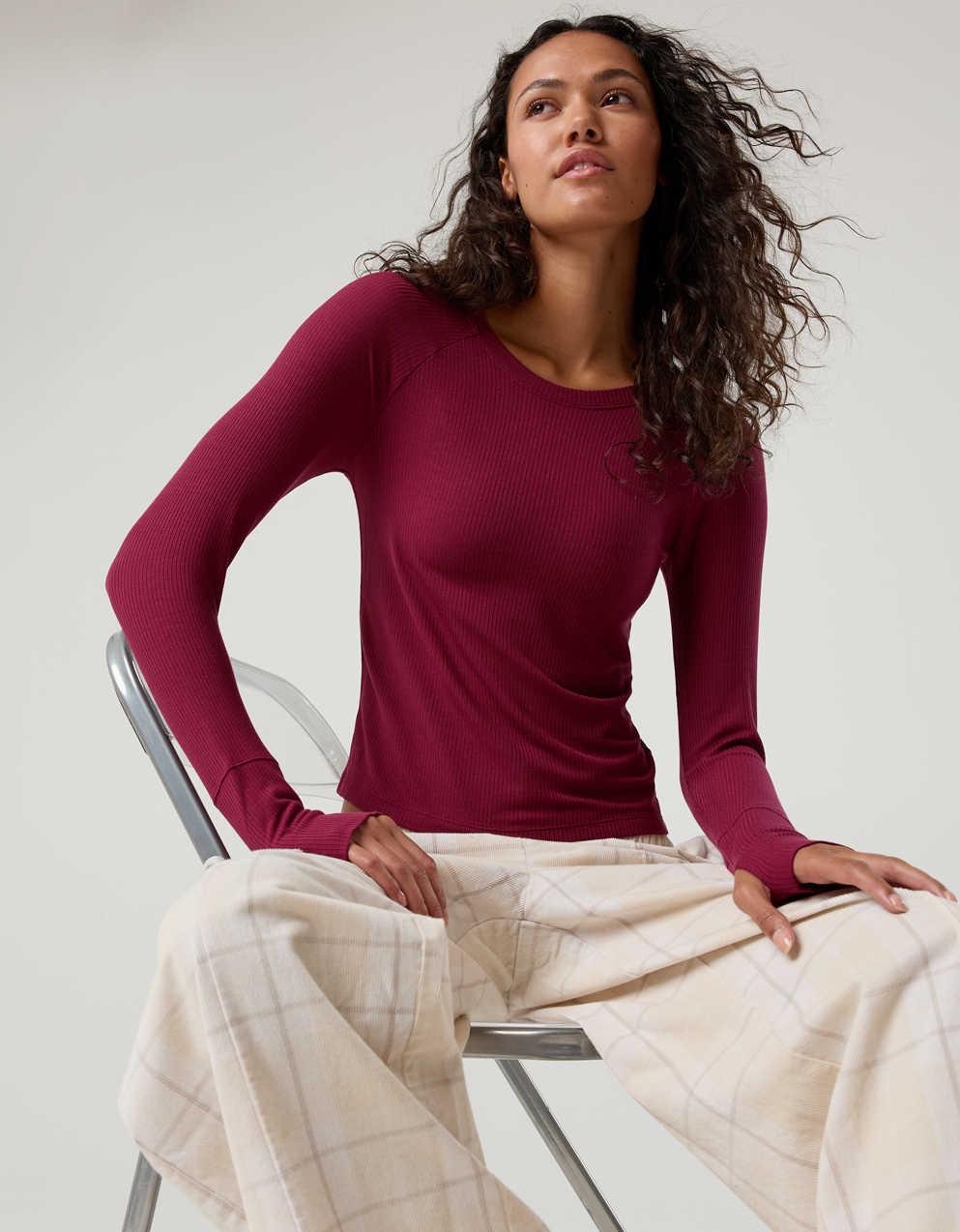OFFLINE By Aerie Thumbs Up Fitted Ribbed T-Shirt