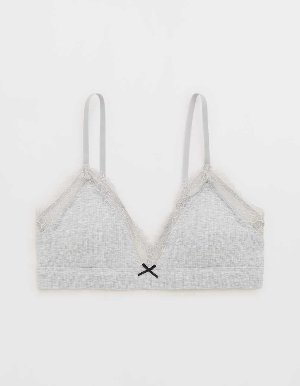 Superchill Cotton Rib Padded Triangle Bralette