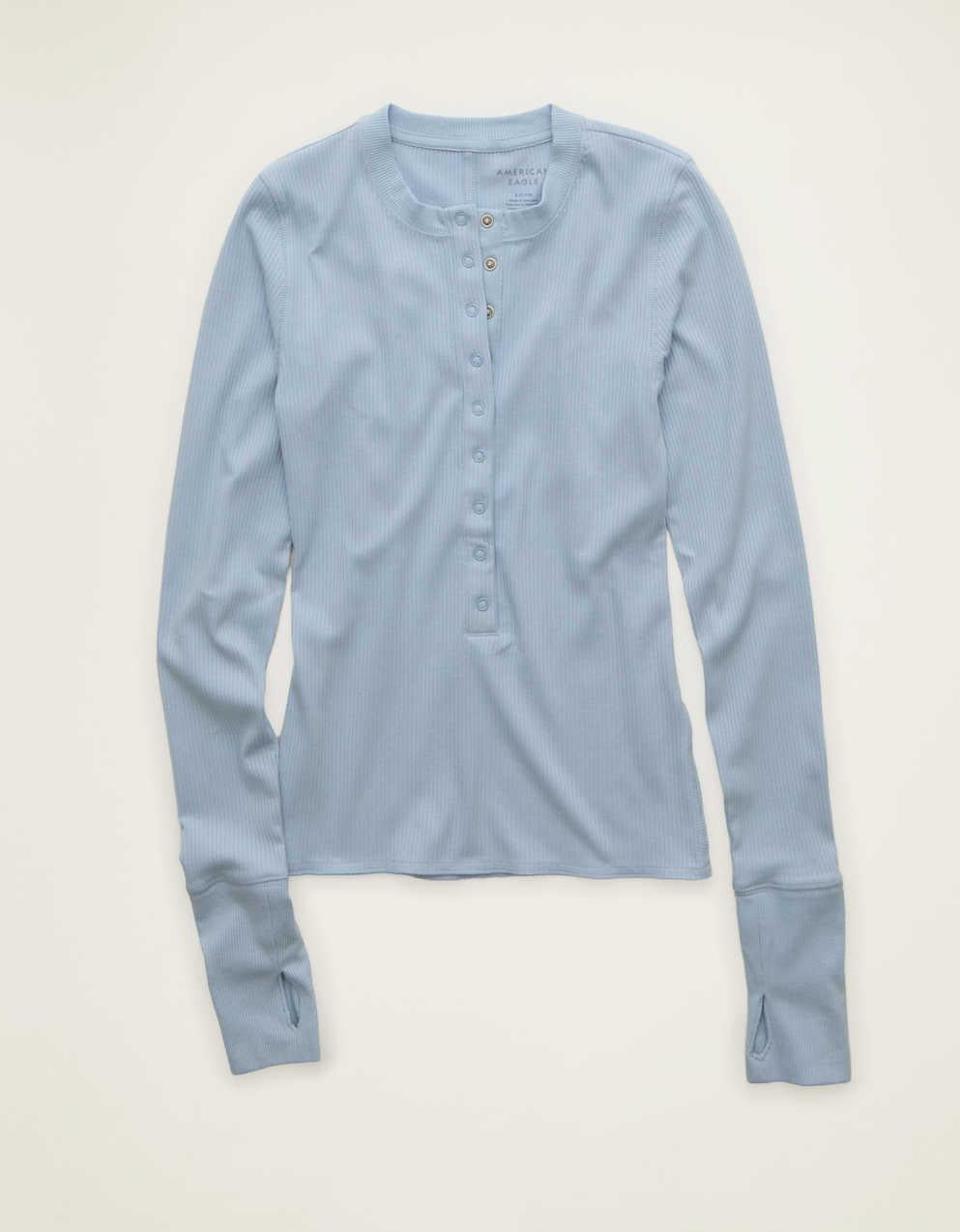 AE Long Sleeve Henley T-Shirt