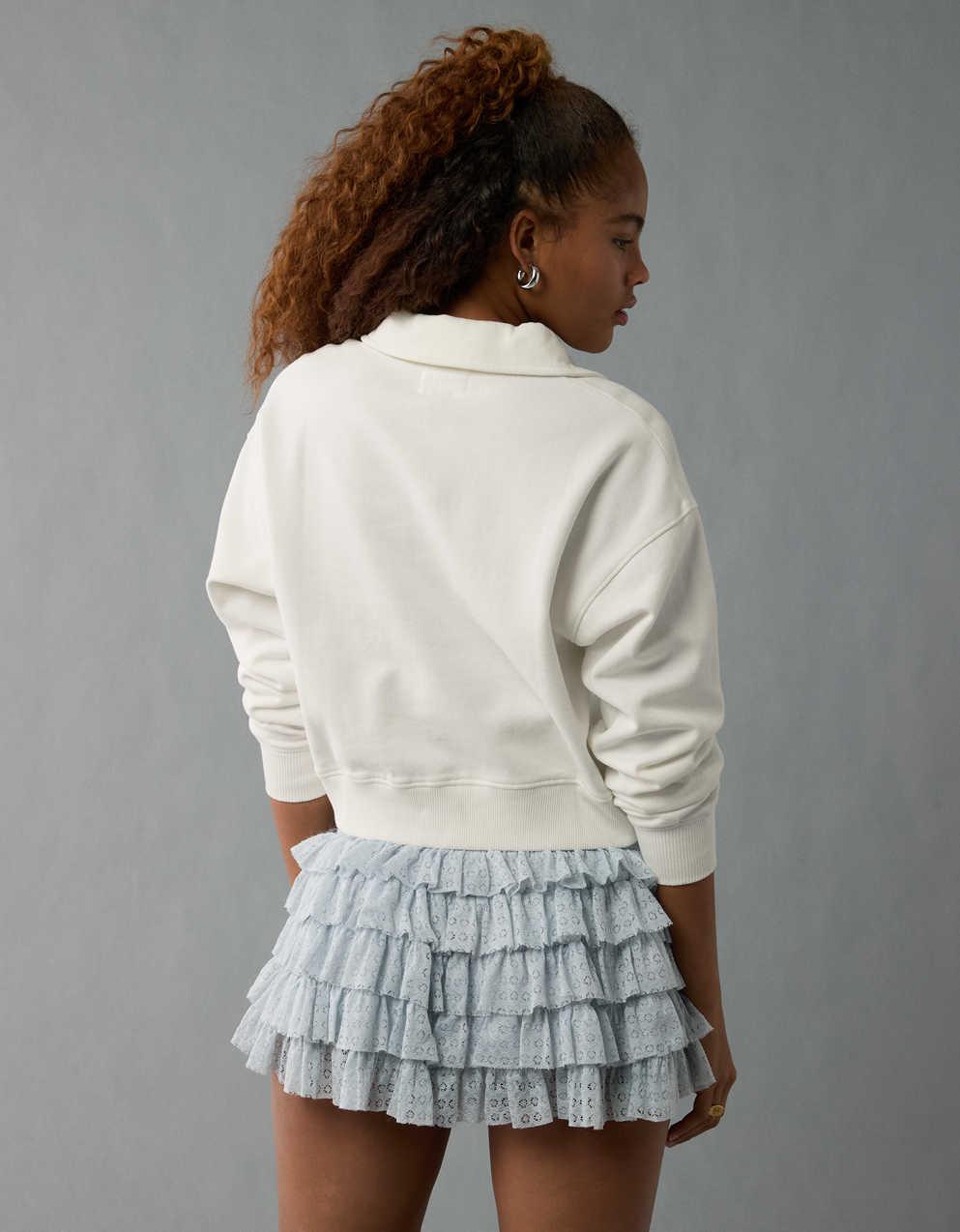 AE Cropped Polo Sweatshirt