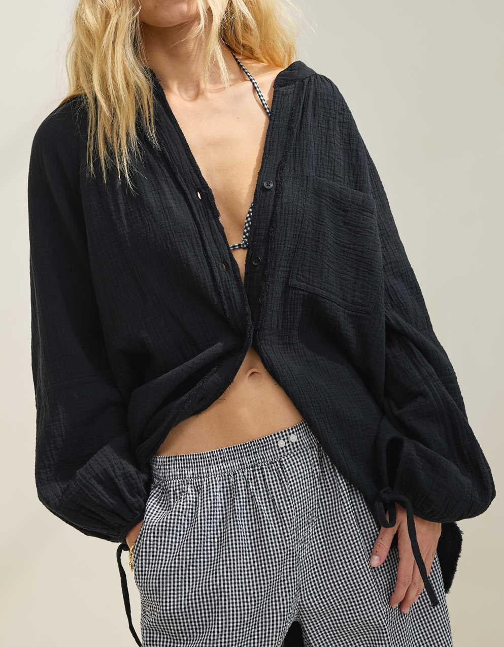 Aerie 데이브레이크 커버업 셔츠