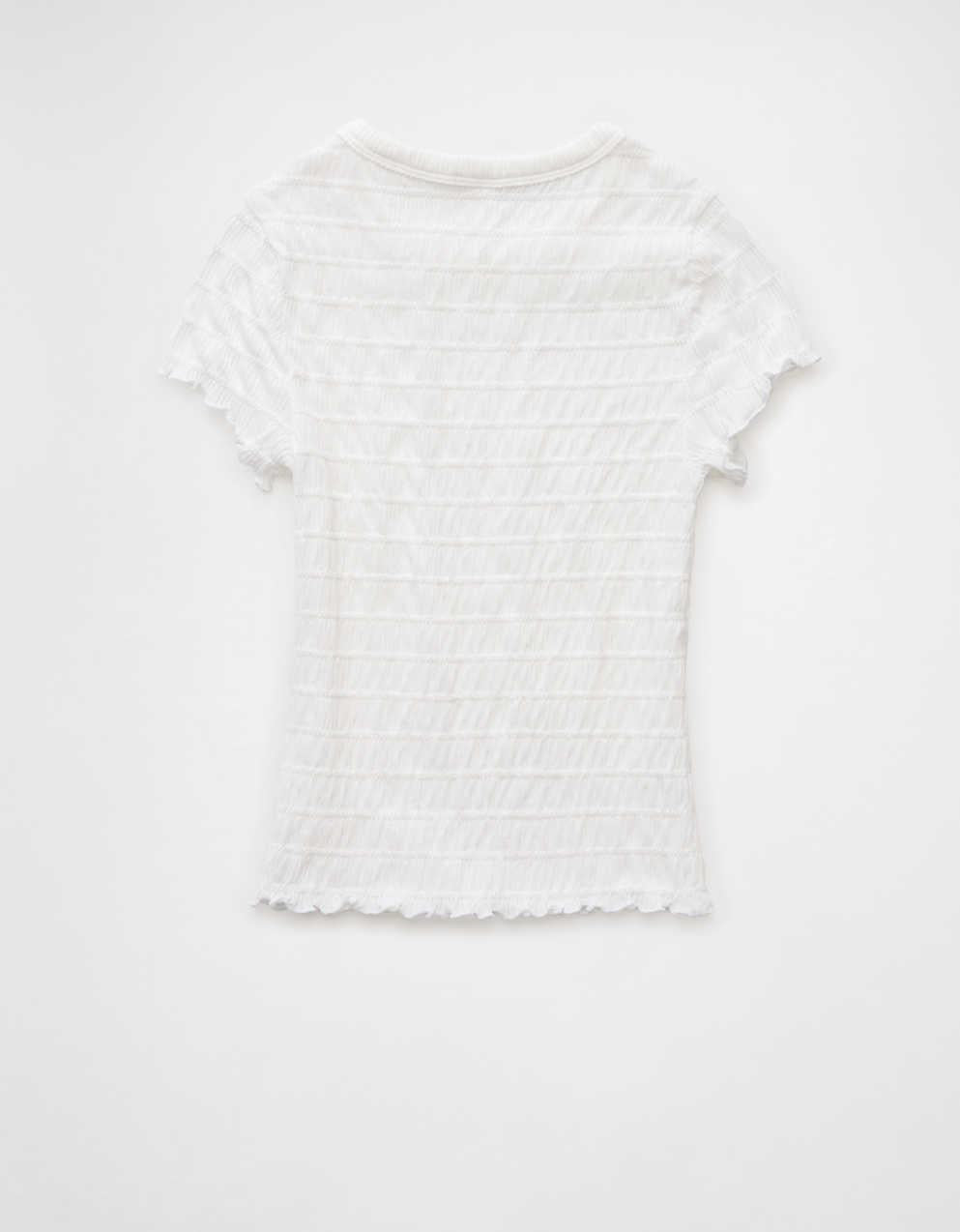AE Smocked Hey Baby Tee