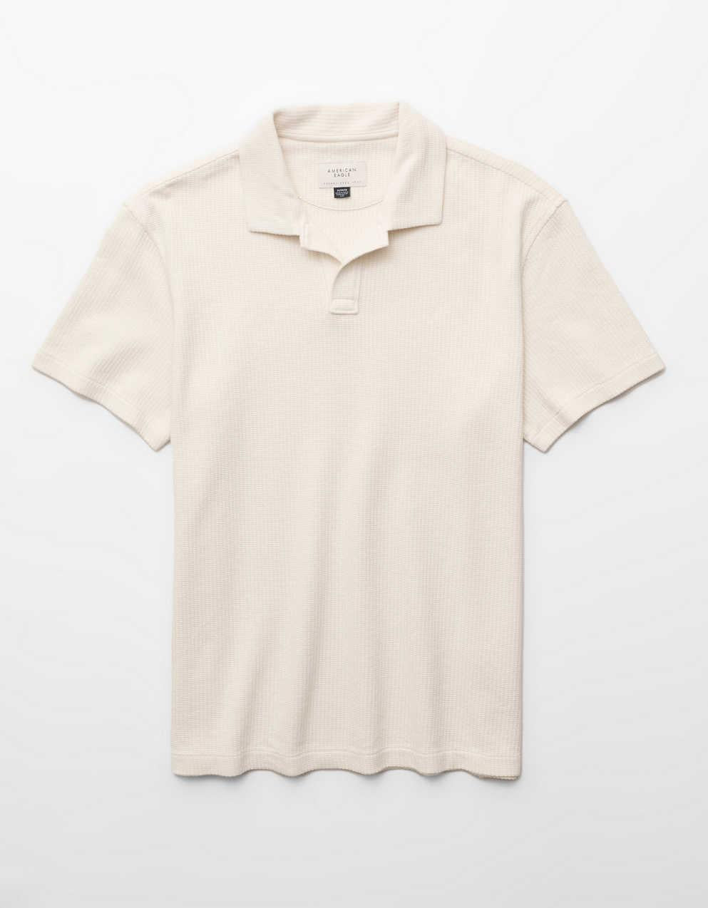AE Standard Fit Johnny Collar Knit Polo Shirt