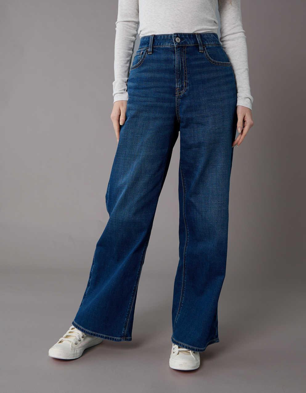 AE Super High-Waisted Baggy Wide-Leg Jean