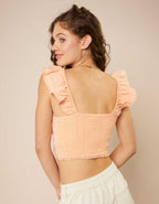 Aerie 크롭 시어서커 탱크톱