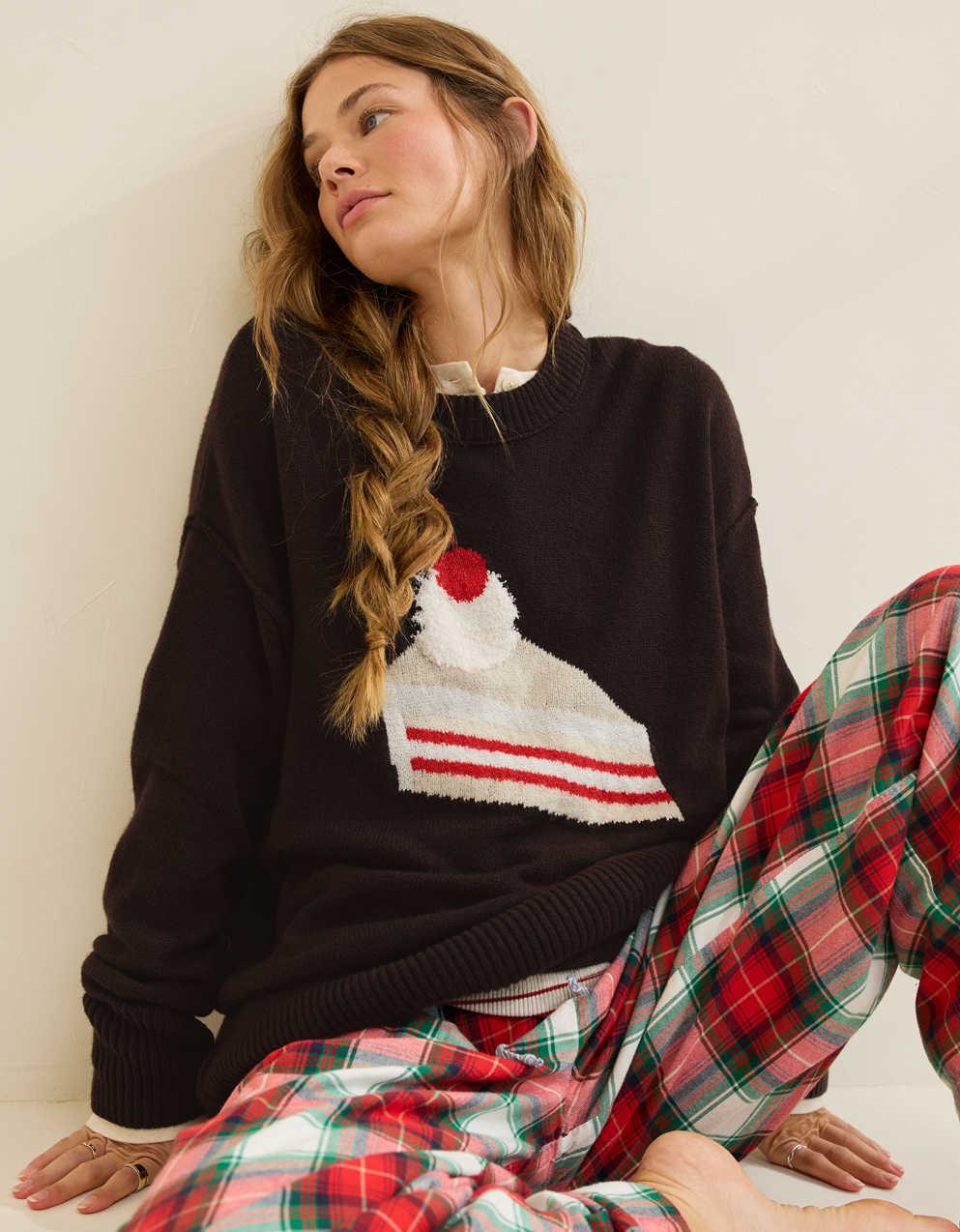 Aerie 소프티스트 Luxe 크루 스웨터