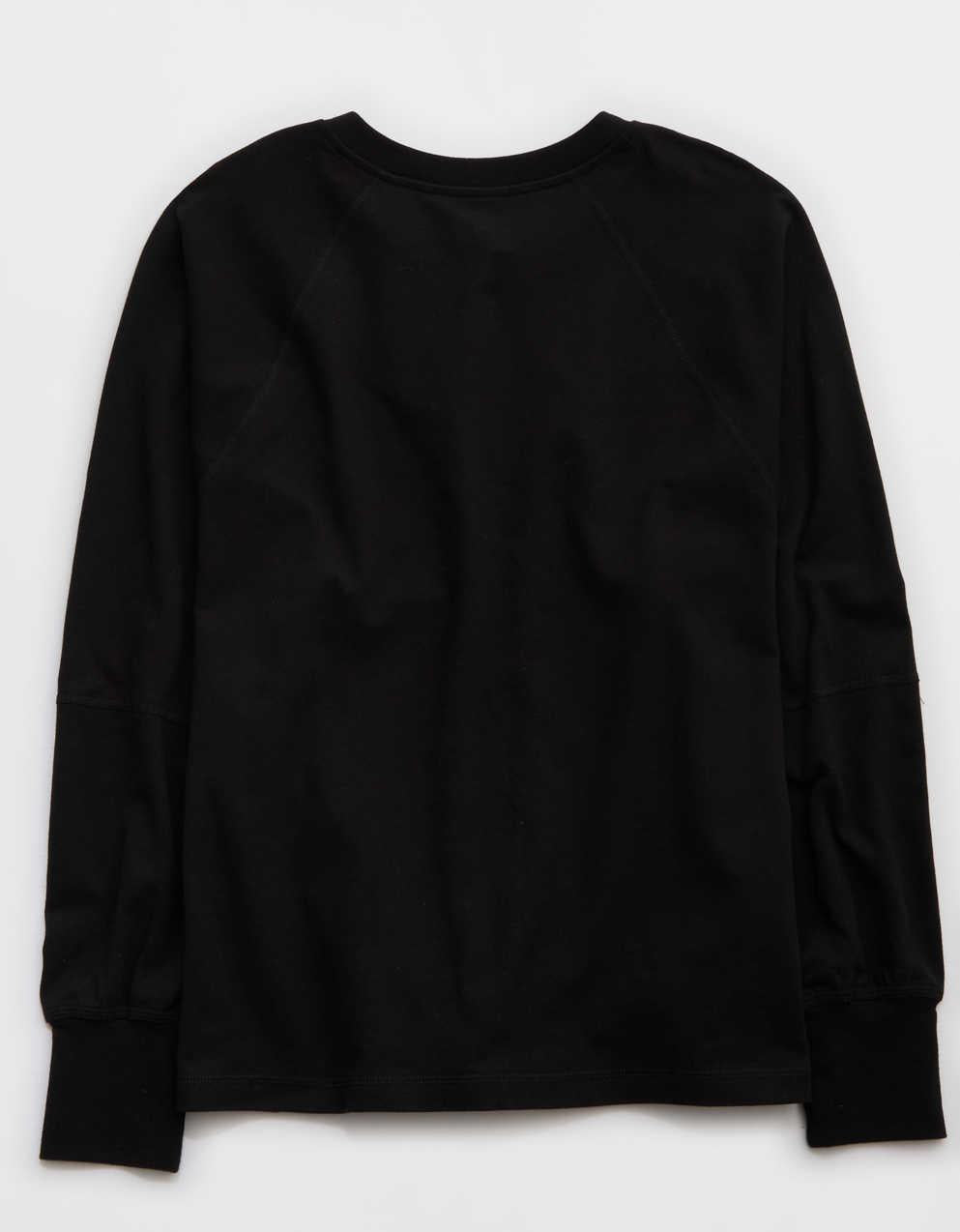 Offline 바이 Aerie 피케 롱 슬리브 티셔츠