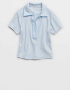 Aerie 크롭 폴로 티셔츠