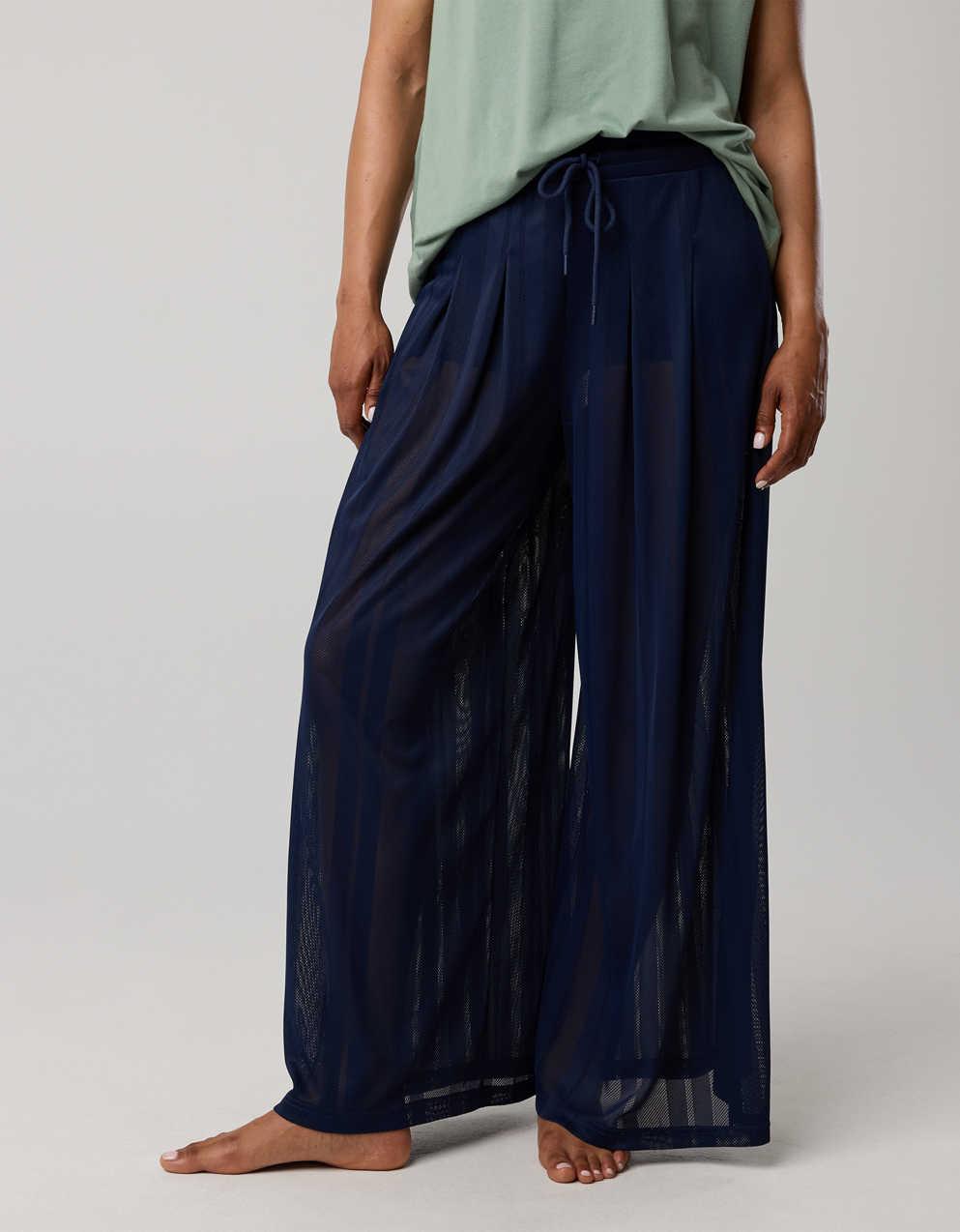 OFFLINE By Aerie Mesh Super Wide Leg Pant