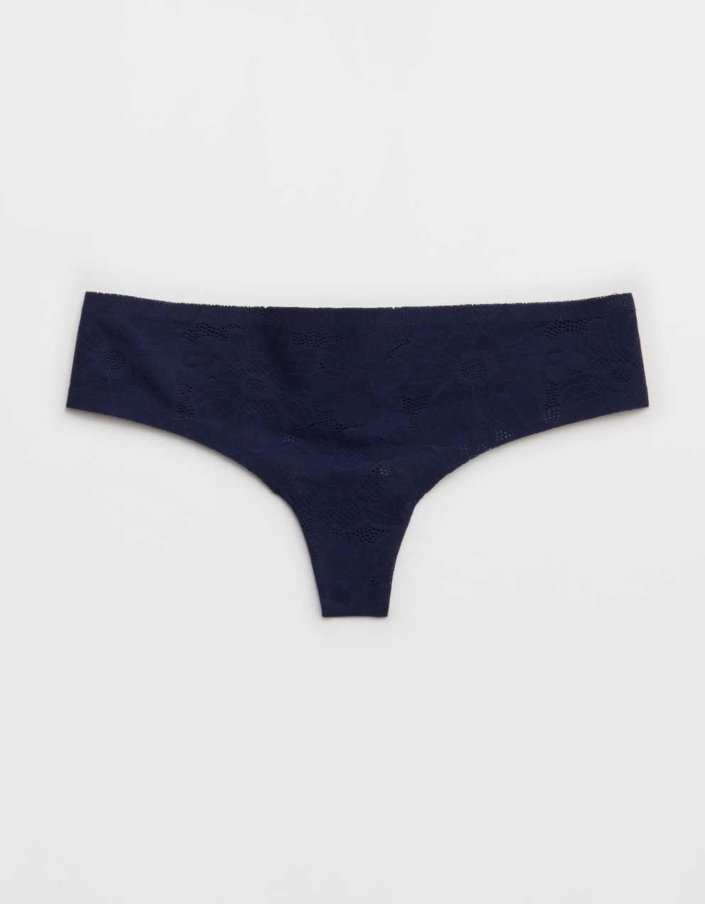 SMOOTHEZ No Show Lace Thong Underwear
