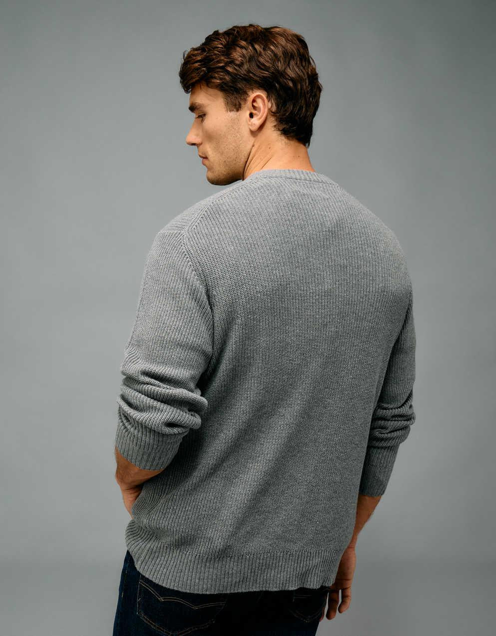 AE Waffle Crew Neck Sweater