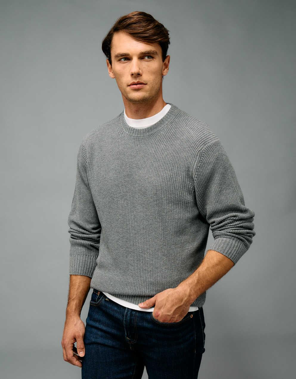 AE Waffle Crew Neck Sweater