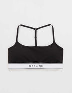 OFFLINE by Aerie The Hugger 로고 엘라스틱 스포츠 브라