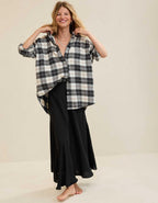 Aerie Anytime Fave Flannel Oversized Shirt