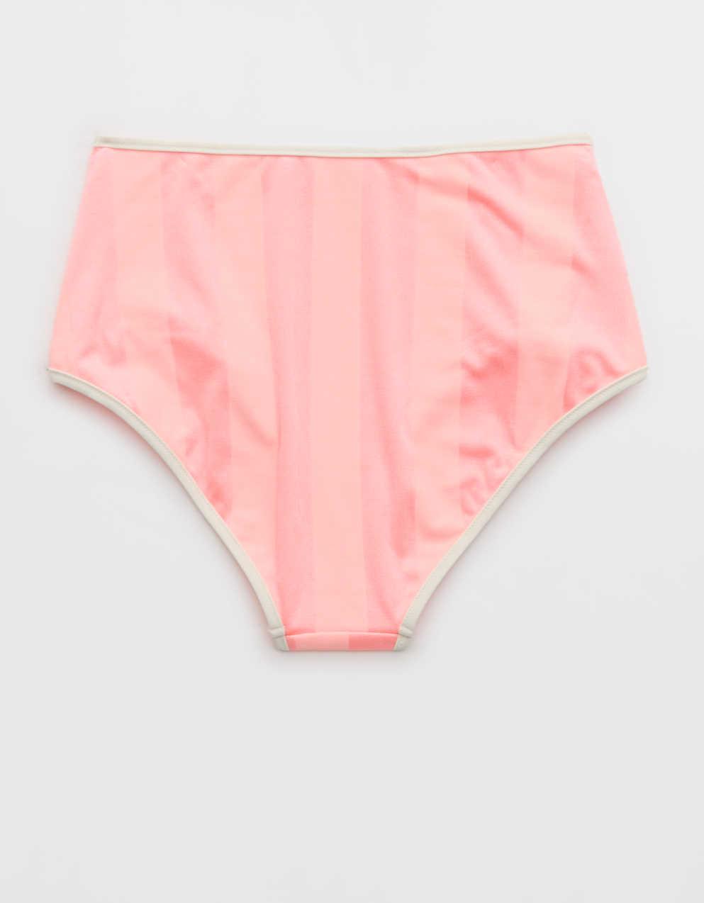 Aerie 하이 웨이스트 샤인 비키니 하의