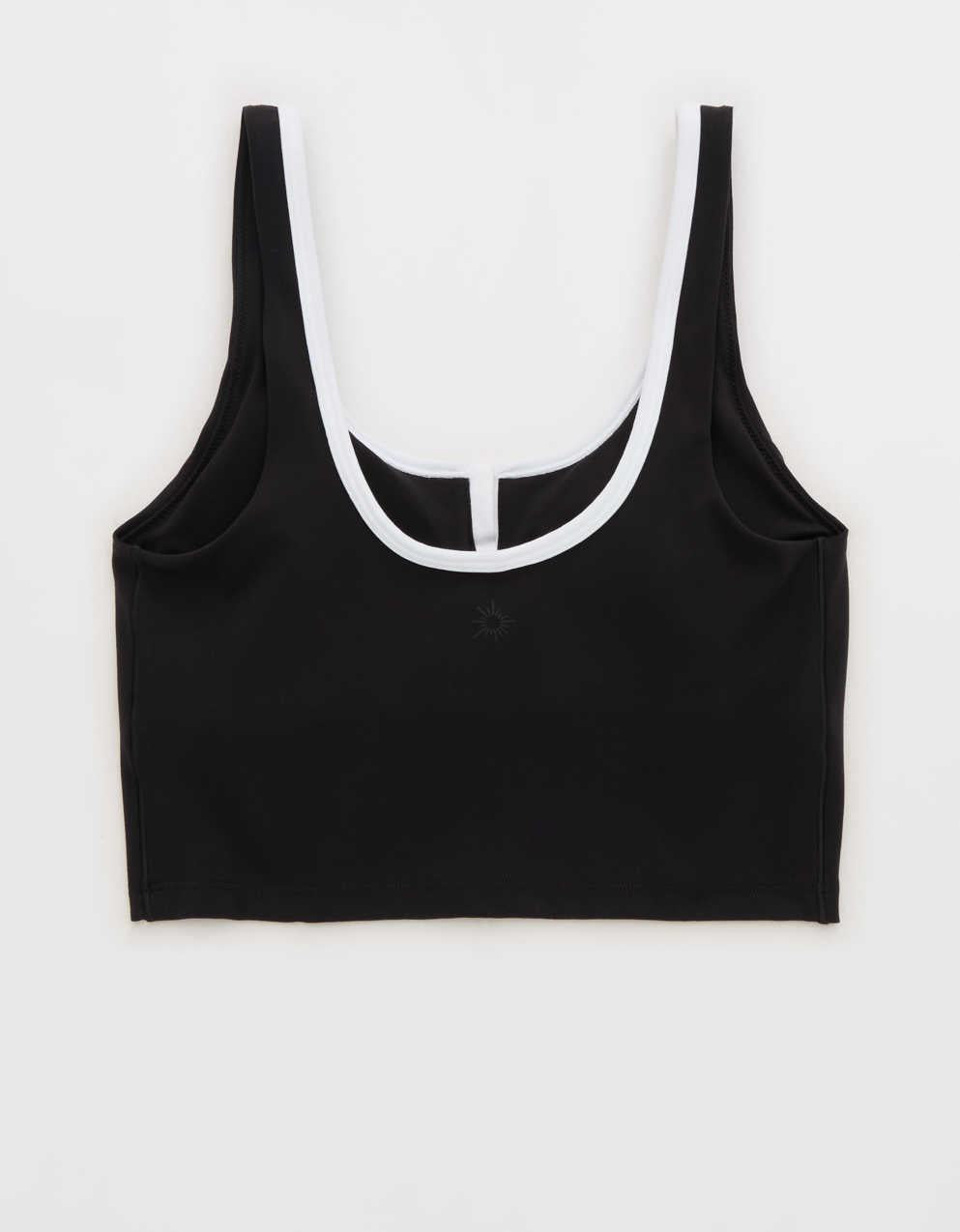 OFFLINE By Aerie Real Me Tipped Low Key Longline Sports Bra