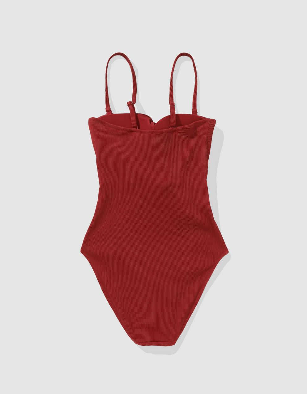 Aerie 리브드 랩 타이 원피스