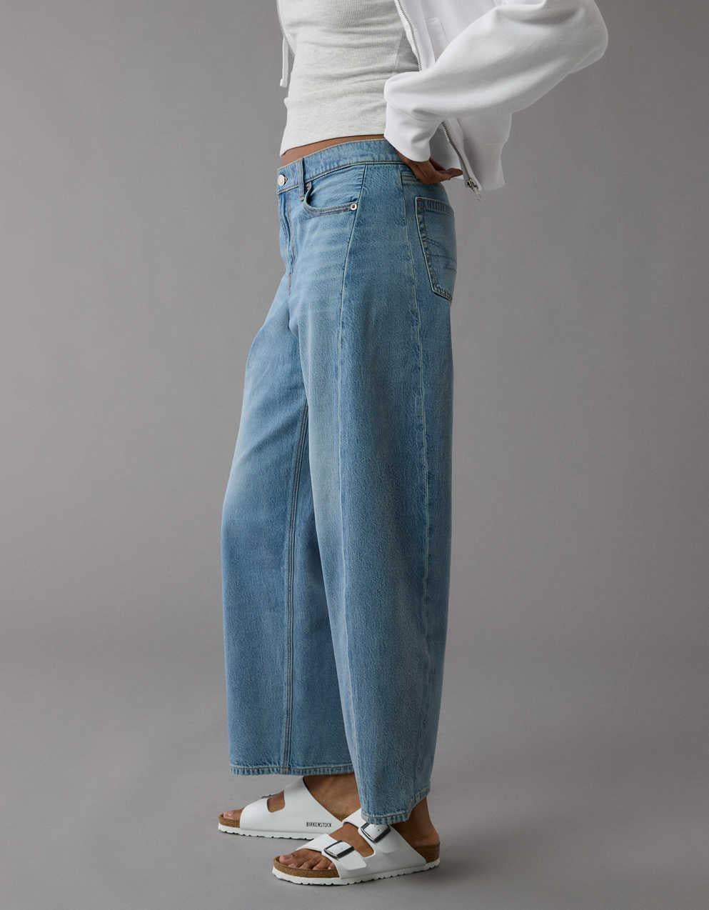 AE Dreamy Drape Strigid Barrel Jean